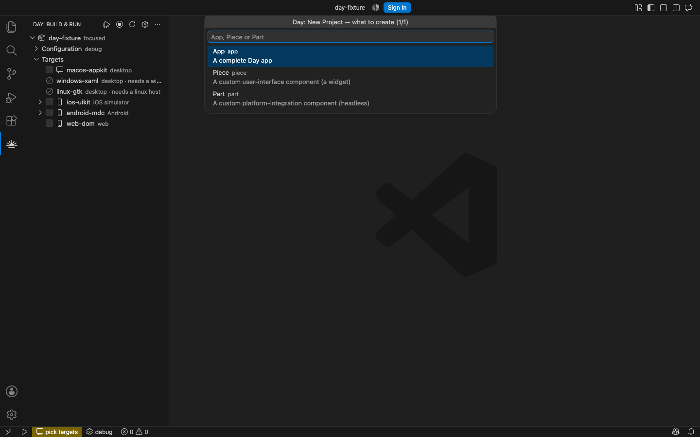 Choosing between an app, a piece and a part