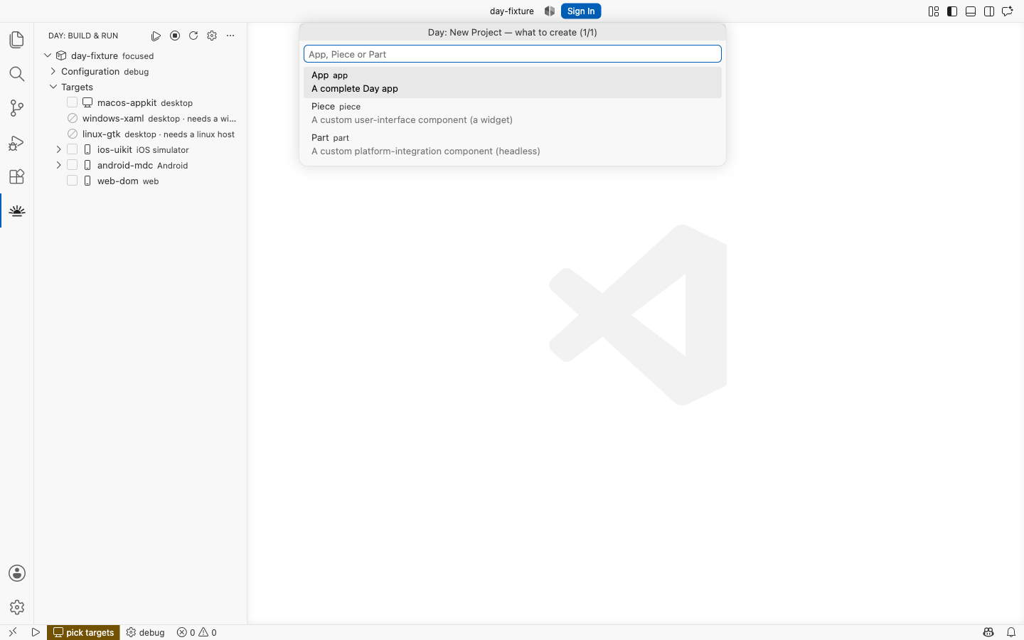 Choosing between an app, a piece and a part