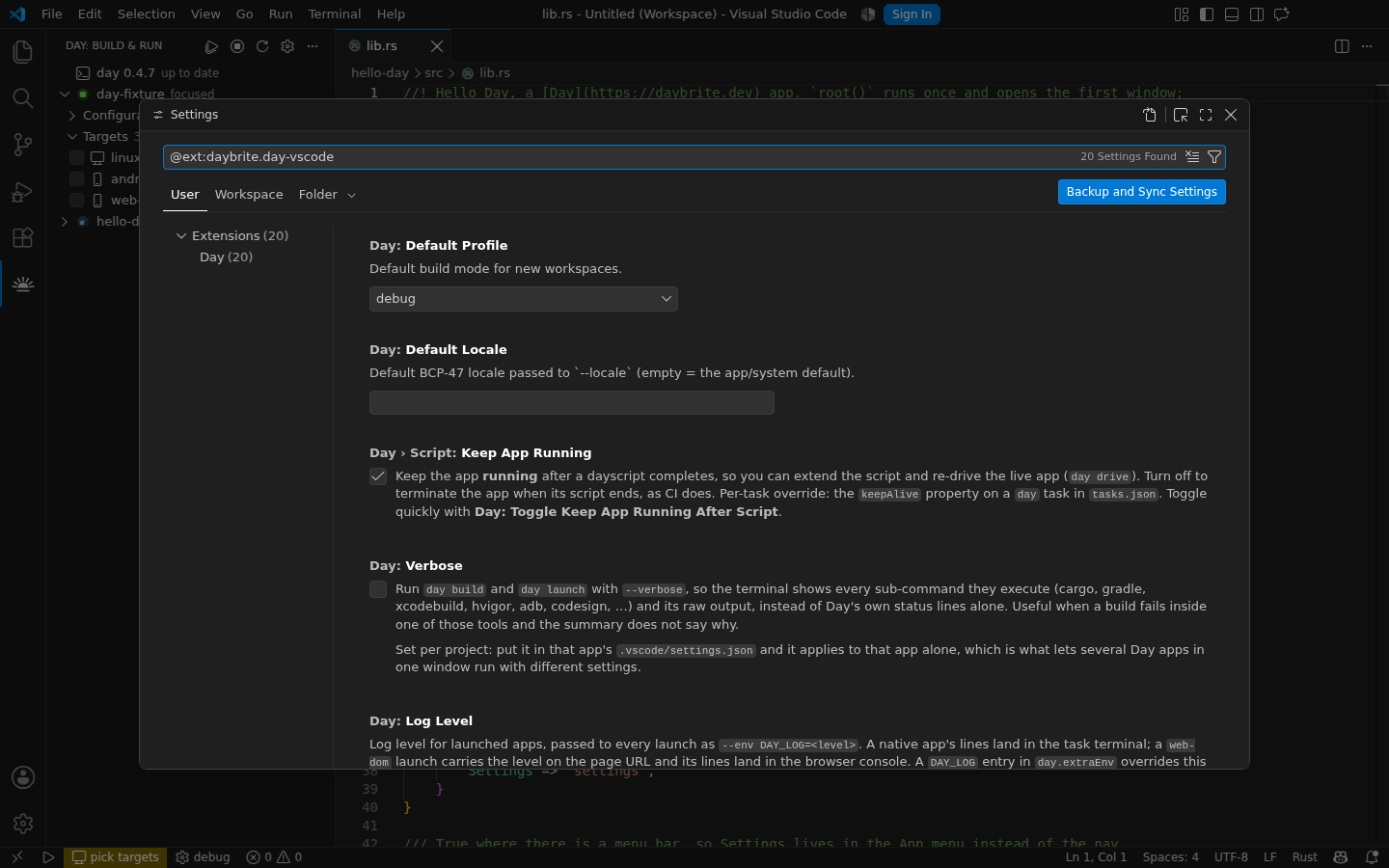 The extension's settings, from CLI path to agent access — Linux, GTK 4