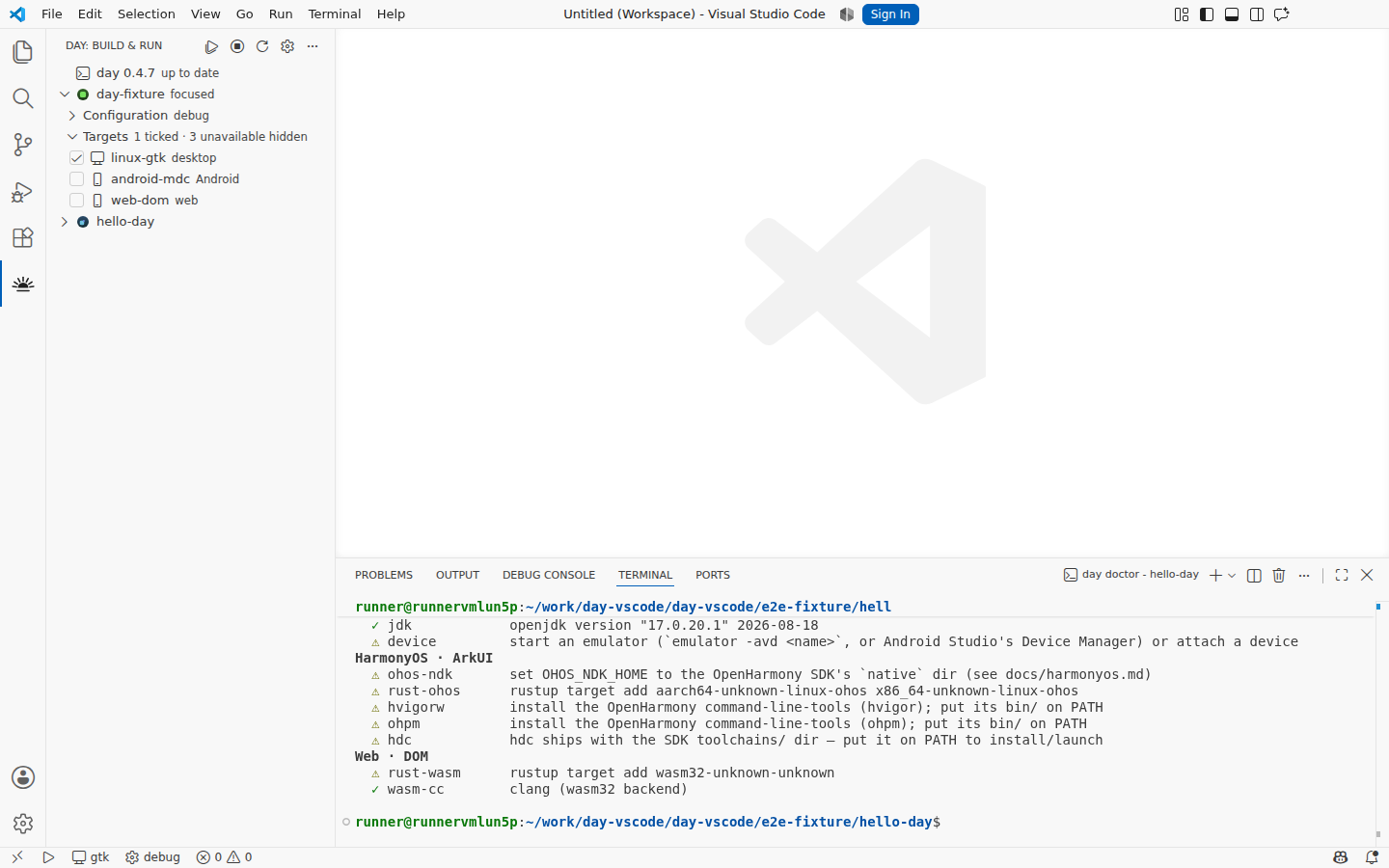 Back to idle after Stop All — Linux, GTK 4