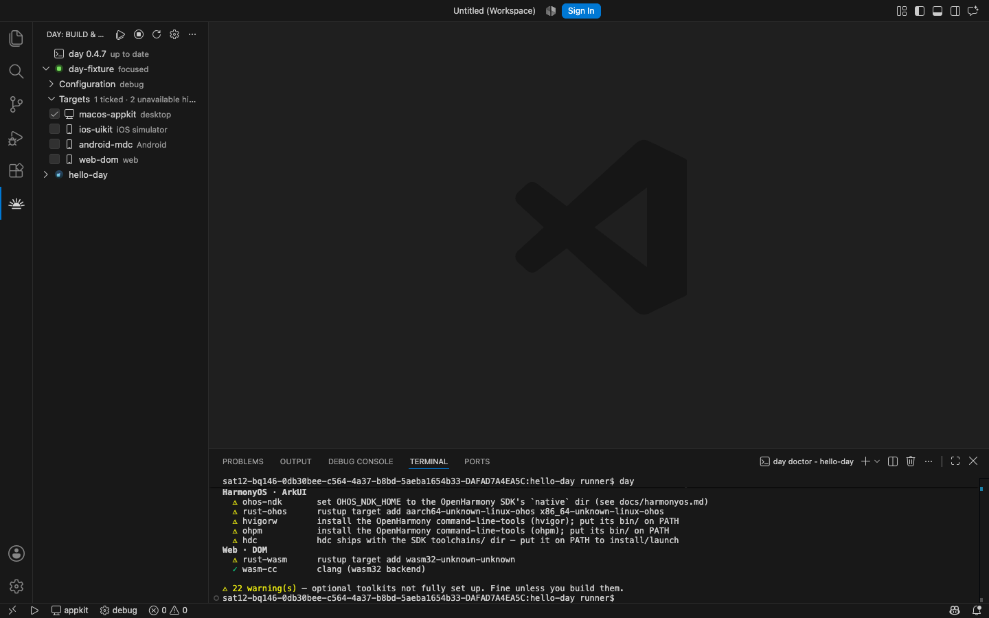 Back to idle after Stop All — macOS, AppKit