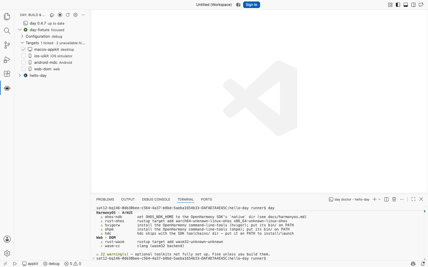 Back to idle after Stop All — macOS, AppKit