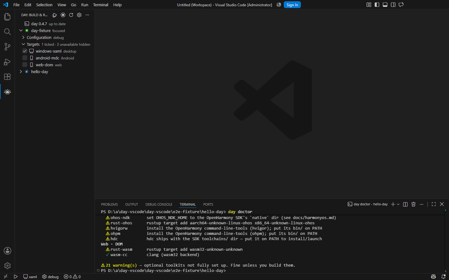 Back to idle after Stop All — Windows, XAML